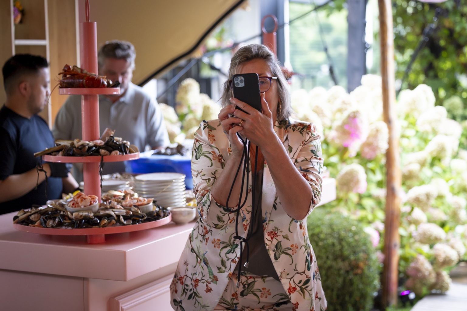 Paulien achter de schermen tijdens een event
